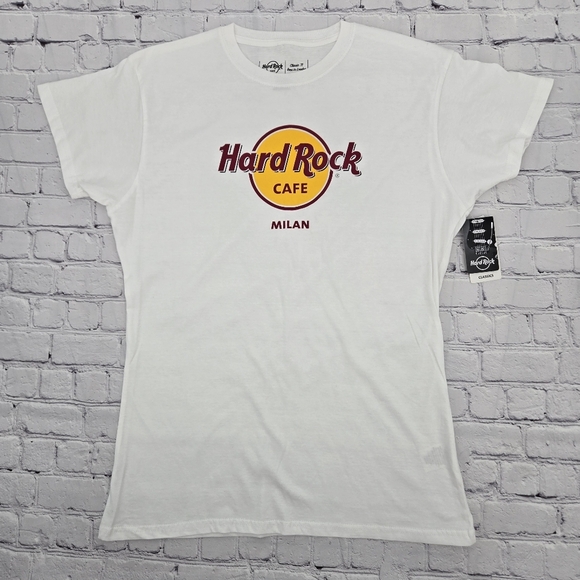 Hard Rock Cafe Tops - Hard Rock Cafe Milan White T-Shirt SIZE:XXL